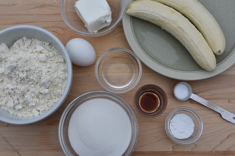 Banana muffin ingredients