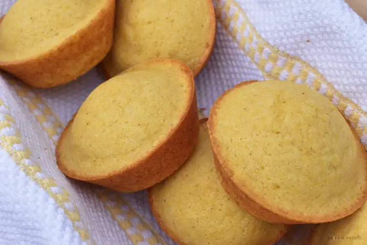 Corn muffins in bread basket