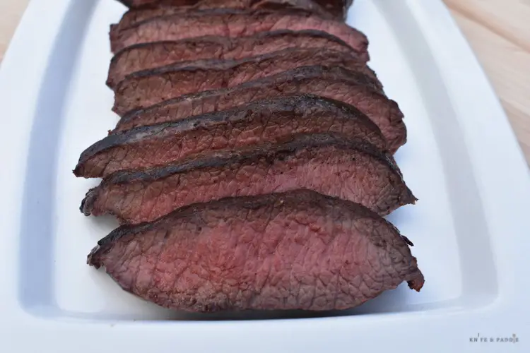 Flat Iron Steak on Plate