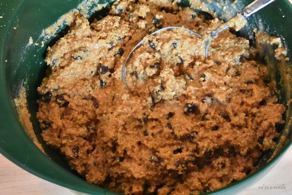 Graham cracker bars, ingredients in mixing bowl