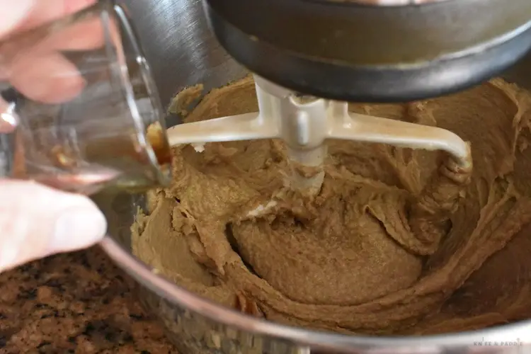 Adding vanilla to the mixture
