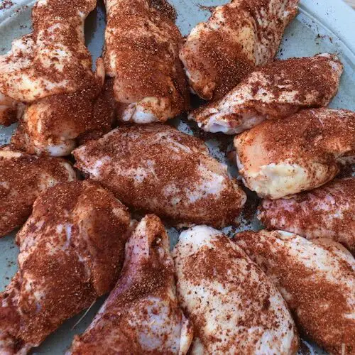 chicken wings with rub