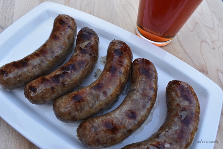 Grilled Beer Bratwurst on Plate