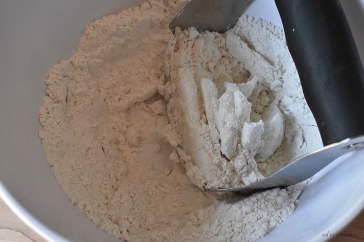 Flour and shortening cut