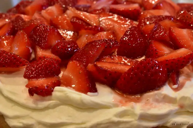 Strawberries on the cake