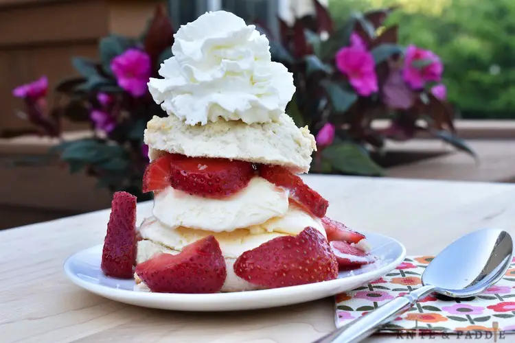 Strawberry shortcake plated