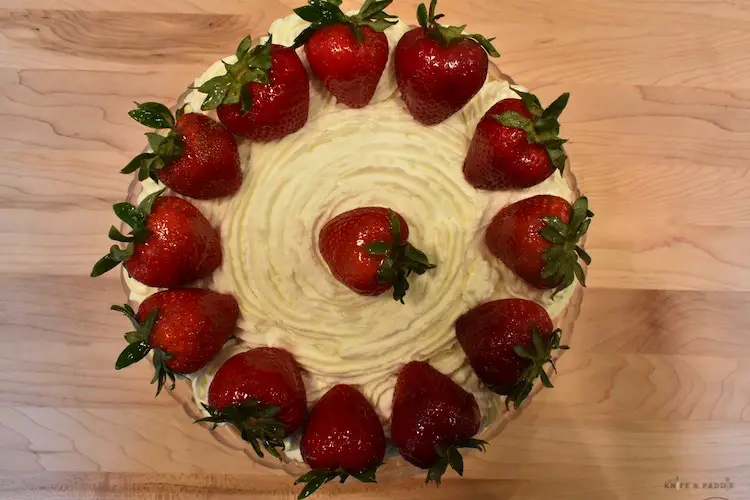 Strawberry Shortcake Cake top 