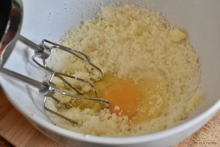 Add the egg to the batter