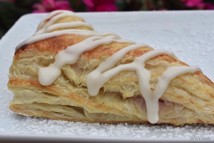 Plated cherry turnover