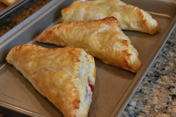 Fresh out of the oven cherry turnovers