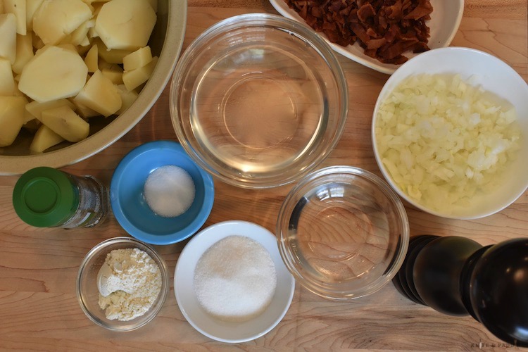 German potato salad ingredients