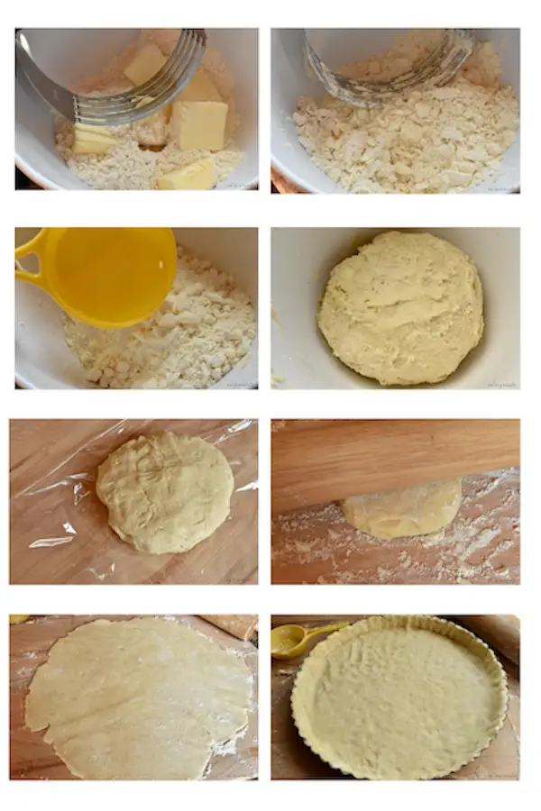 Directions for an all butter pie crust