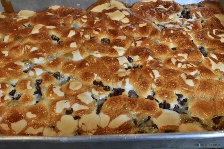 S'mores Magic Cookie Bars baked