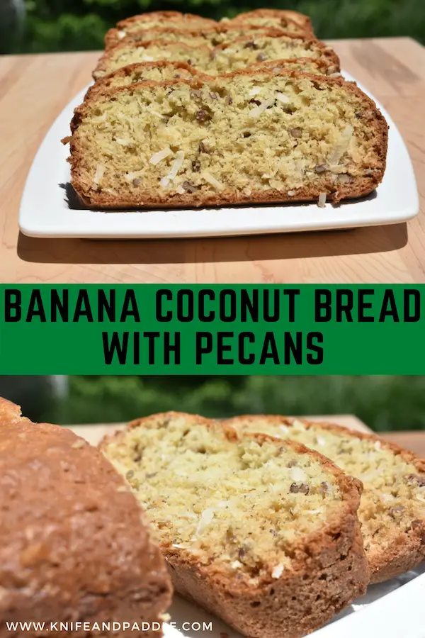 Banana Coconut Bread with Pecans