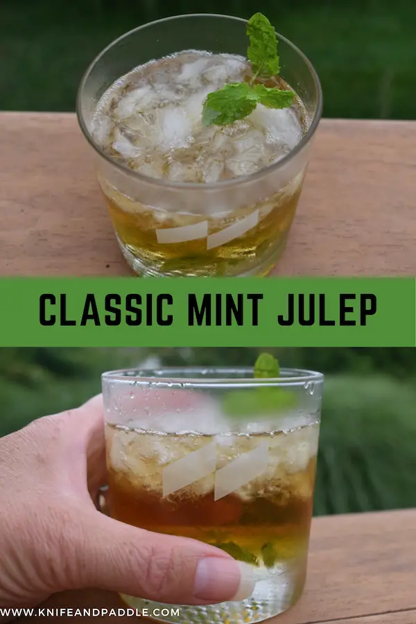Low ball with Mint Julep