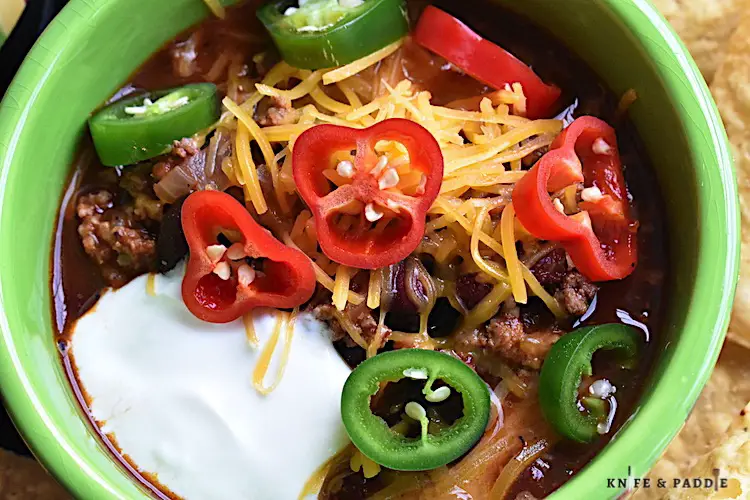 The Best Easy Chili in a bowl