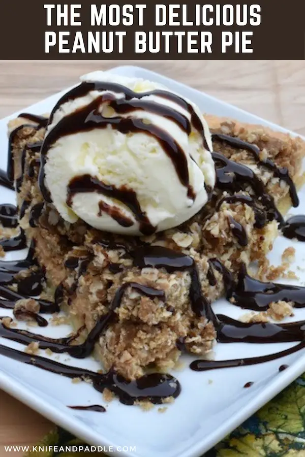 The Most Delicious Peanut Butter Pie with Ice Cream