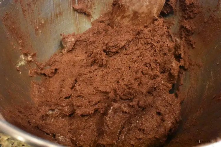 Chocolate cookie batter