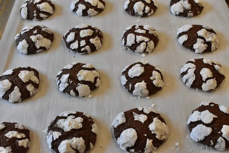 Chocolate Brownie Crinkle Cookies