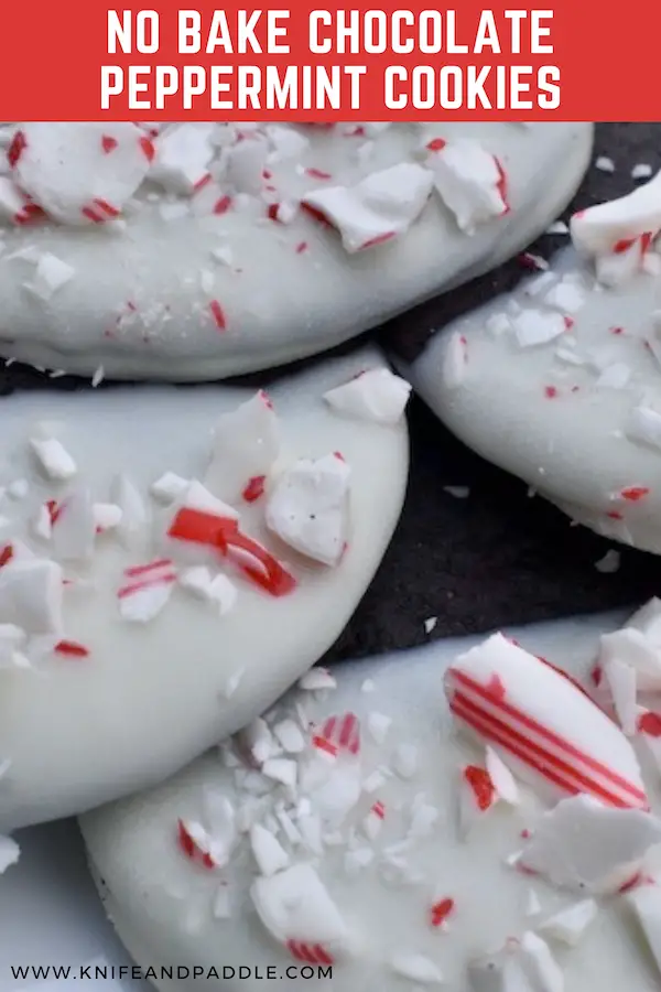 No Bake Chocolate Peppermint Cookies