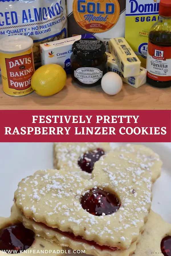 Festively Pretty Raspberry Linzer Cookies