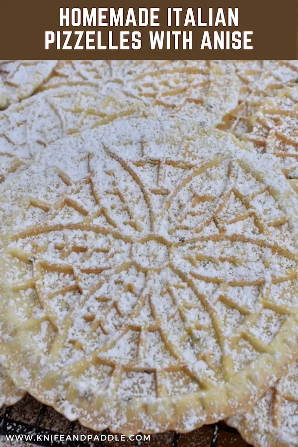 Homemade Italian Pizzelles with Anise