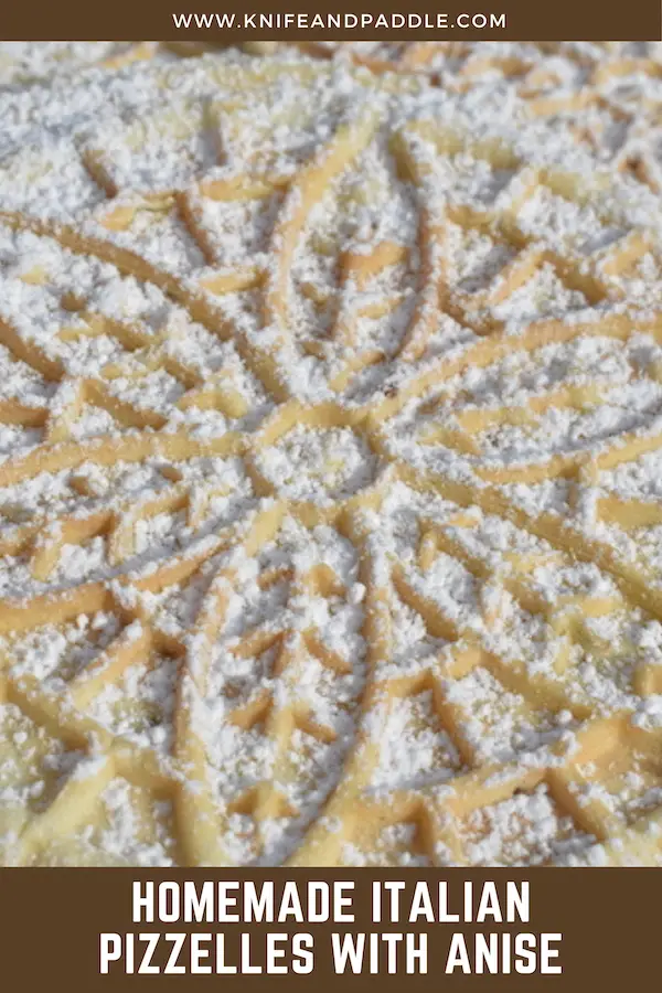 Homemade Italian Pizzelles with Anise
