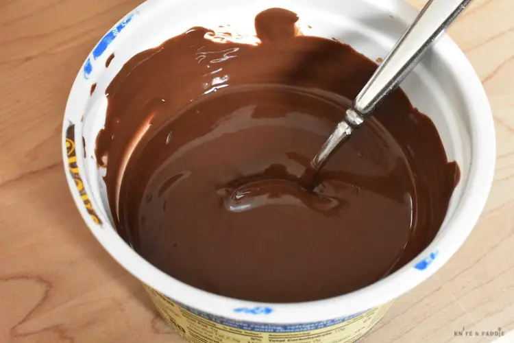 Baker's Dipping Chocolate melted