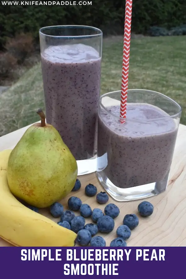 Blueberry Pear Fruit Smoothie