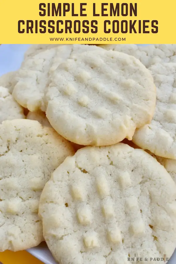 Simple Lemon Crisscross Cookies