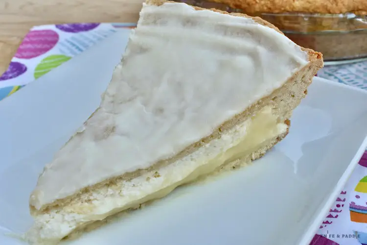 The Best Ricotta Pie Recipe Sliced on a plate