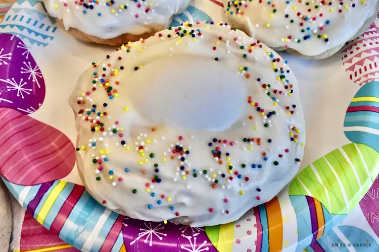 Popular Italian Easter Cookie on a plate