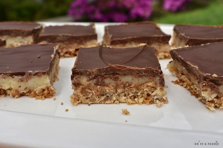 Delicious Almond Toffee Bars Plated