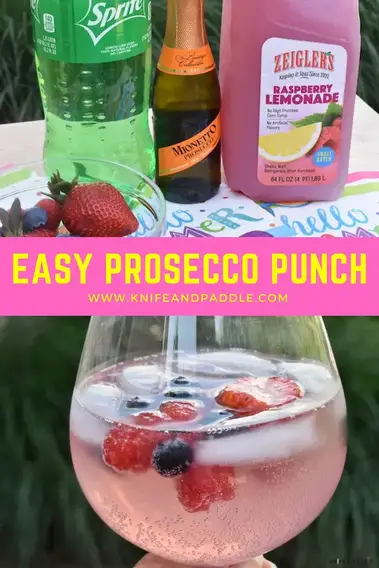 Lemonade Prosecco Punch - Swirls of Flavor