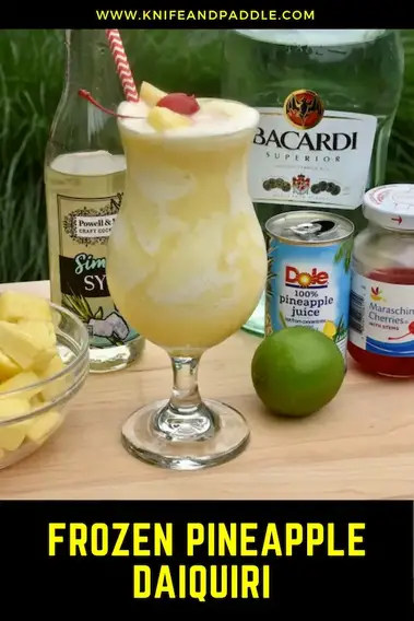 Frozen Pineapple Daiquiri w/ Frozen Pineapple - Cup of Zest