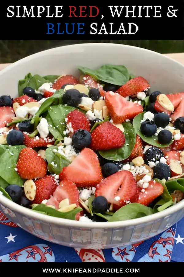 Simple Red, White & Blue Salad