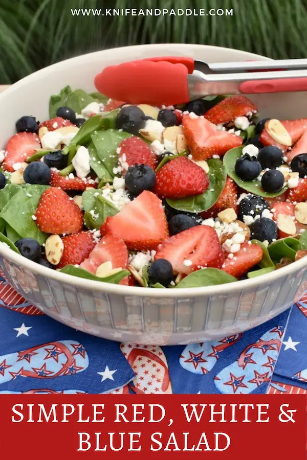 Simple Red, White & Blue Salad