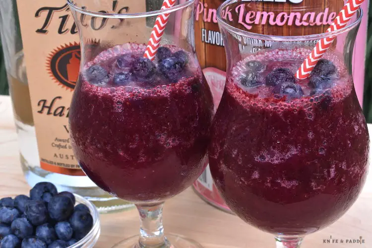 The Best Memorial Day Recipes:  Boozy Blueberry Lemonade Slushie