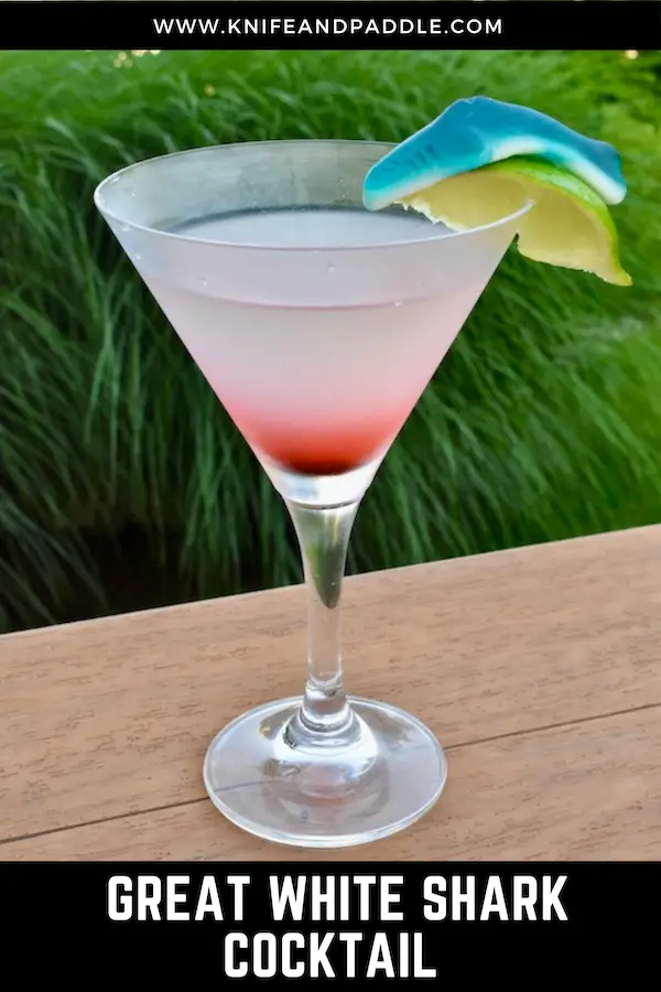 Great white shark cocktail