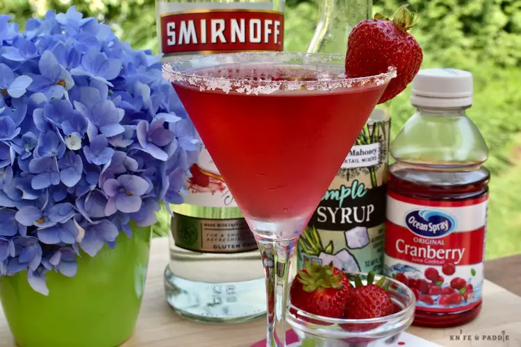 The Best Memorial Day Recipes:  Simple Strawberry Martini