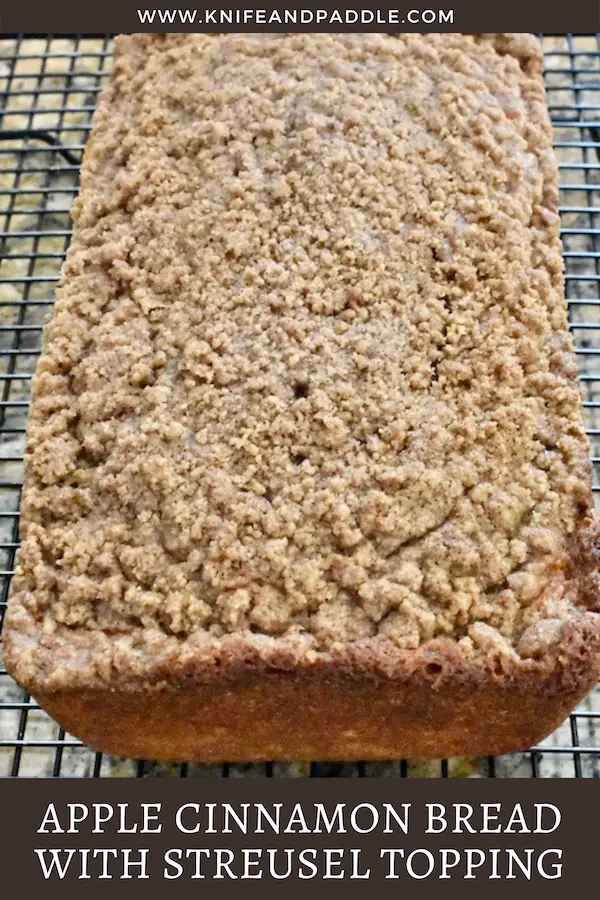 Apple Cinnamon Bread with Streusel Topping 