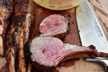 Grilled Rack of Lamb with Apricot Glaze