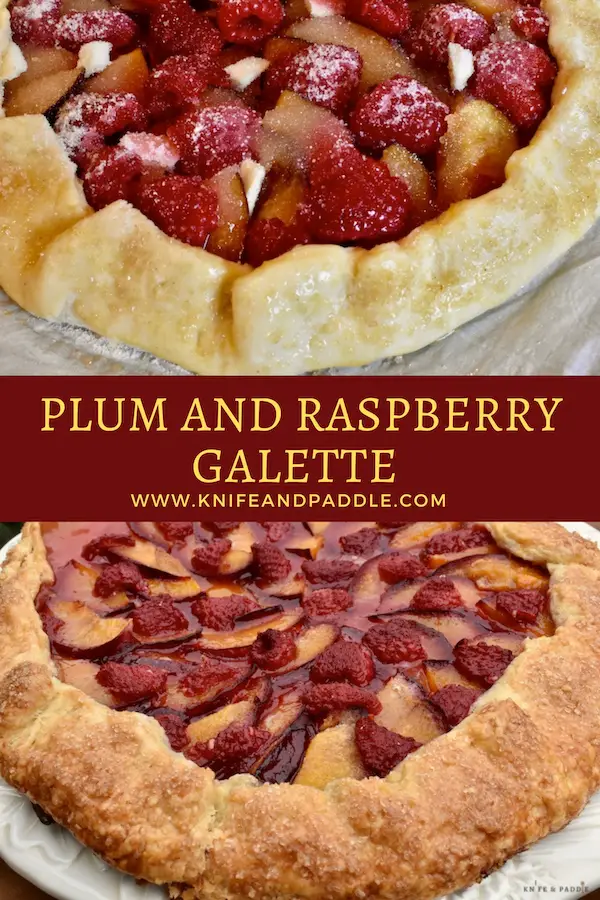 Plum and Raspberry Galette
