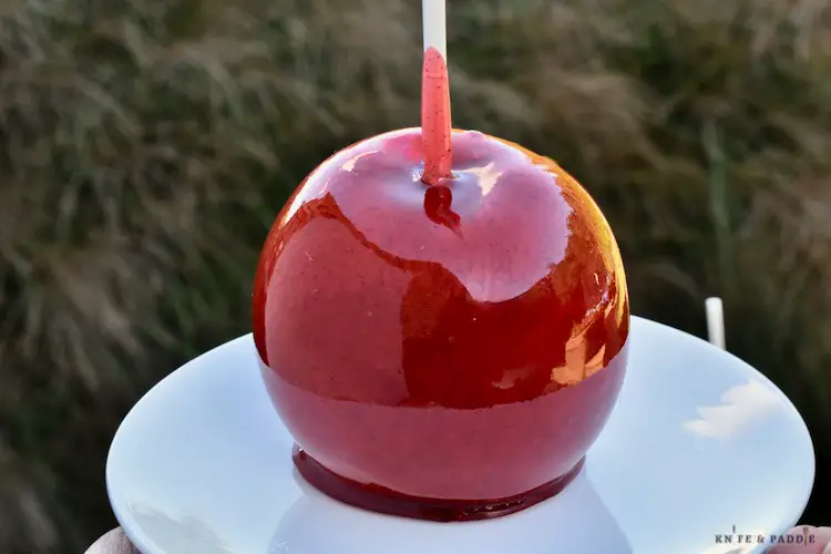 Candy Apple on a plate