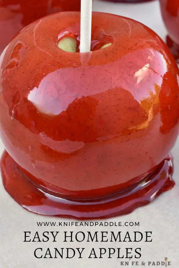 Candy Apple on parchment paper