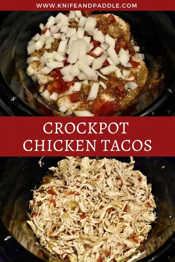 Crockpot Chicken Tacos • www.knifeandpaddle.com