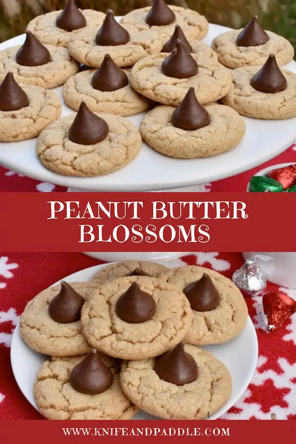 Peanut Butter Blossoms on plates
