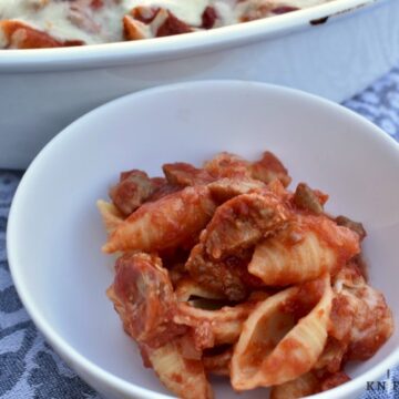 Healthy Pasta and Sausage Casserole