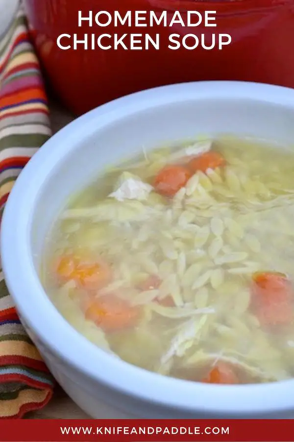 Homemade Chicken Soup in a bowl