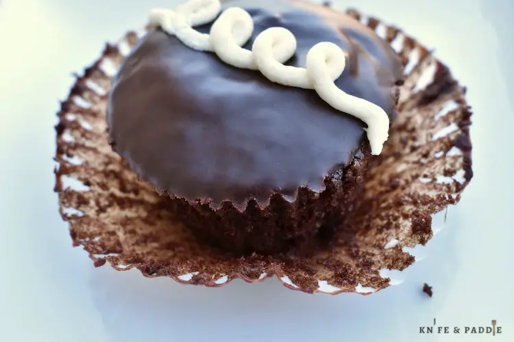 Homemade Hostess Cupcake on a plate